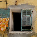 Turquoise Shuttered Window by Lainie Wrightson Turquoise Shuttered Window by Lainie Wrightson