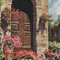Tuscan Door Painting by Sam Sidders Tuscan Door Painting by Sam Sidders