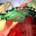 Tuscan Landscape Painting by Patricia Arroyo Tuscan Landscape Painting by Patricia Arroyo