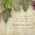 Tuscan Vineyard - Rustic Wood Fence Scripture Painting by Audrey Jeanne Roberts Tuscan Vineyard - Rustic Wood Fence Scripture Painting by Audrey Jeanne Roberts
