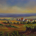 Tuscany at Dusk Painting by Charlotte Blanchard Tuscany at Dusk Painting by Charlotte Blanchard