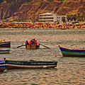 Twilight At The Beach, Miraflores, Peru by Mary Machare Twilight At The Beach, Miraflores, Peru by Mary Machare