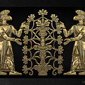 Two Instances of Gold God Ninurta with Tree of Life over Black Canvas Digital Art by Serge Averbukh Two Instances of Gold God Ninurta with Tree of Life over Black Canvas Digital Art by Serge Averbukh