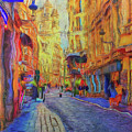 Two nights in Brussels 12 - Distant Spires Digital Art by Leigh Kemp Two nights in Brussels 12 - Distant Spires Digital Art by Leigh Kemp