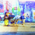 Two Nights in Brussels 9 - One Horse-Powered Digital Art by Leigh Kemp Two Nights in Brussels 9 - One Horse-Powered Digital Art by Leigh Kemp