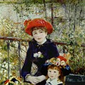 Two Sisters Painting by Pierre Auguste Renoir Two Sisters Painting by Pierre Auguste Renoir