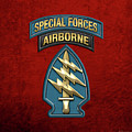 U. S. Army Special Forces - Green Berets S S I over Red Velvet Digital Art by Serge Averbukh U. S. Army Special Forces - Green Berets S S I over Red Velvet Digital Art by Serge Averbukh
