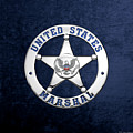 U. S. Marshals Service - U S M S Badge over Blue Velvet Digital Art by Serge Averbukh U. S. Marshals Service - U S M S Badge over Blue Velvet Digital Art by Serge Averbukh