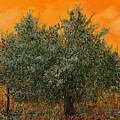 Un Altro Ulivo Al Tramonto Painting by Guido Borelli Un Altro Ulivo Al Tramonto Painting by Guido Borelli