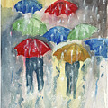 Umbrellas by Roseann Summerville