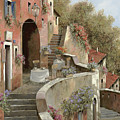 Un Caffe Al Fresco Sulla Salita Painting by Guido Borelli Un Caffe Al Fresco Sulla Salita Painting by Guido Borelli