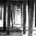 Under The Pier Mixed Media by Linda Woods Under The Pier Mixed Media by Linda Woods