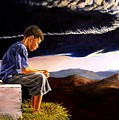 Unscarred Mountain Painting by Christopher Shellhammer Unscarred Mountain Painting by Christopher Shellhammer
