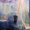 Urban Life Painting by Saundra Johnson Urban Life Painting by Saundra Johnson