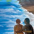 Us Against The World Painting by Saundra Johnson Us Against The World Painting by Saundra Johnson