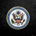 U. S. Department of State - DoS Emblem over Black Velvet Digital Art by Serge Averbukh U. S. Department of State - DoS Emblem over Black Velvet Digital Art by Serge Averbukh