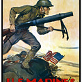 US Marines - First In France Painting by War Is Hell Store US Marines - First In France Painting by War Is Hell Store