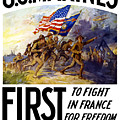 US Marines - First To Fight In France Painting by War Is Hell Store US Marines - First To Fight In France Painting by War Is Hell Store