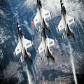 USAF Thunderbirds Digital Art by Airpower Art USAF Thunderbirds Digital Art by Airpower Art