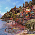 Varenna sul lago di como Painting by Guido Borelli Varenna sul lago di como Painting by Guido Borelli
