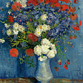 Vase with Cornflowers and Poppies Painting by Vincent Van Gogh Vase with Cornflowers and Poppies Painting by Vincent Van Gogh
