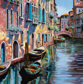 Venezia Tutta Rosa Painting by Guido Borelli Venezia Tutta Rosa Painting by Guido Borelli