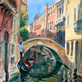 Venice Ponte Widmann Painting by Ylli Haruni Venice Ponte Widmann Painting by Ylli Haruni