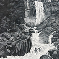 Vernal Falls Black and White by Travis Day Vernal Falls Black and White by Travis Day