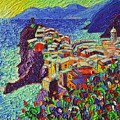 Vernazza Cinque Terre Italy 2 Modern Impressionist Palette Knife Oil Painting By Ana Maria Edulescu Painting by Ana Maria Edulescu Vernazza Cinque Terre Italy 2 Modern Impressionist Palette Knife Oil Painting By Ana Maria Edulescu Painting by Ana Maria Edulescu