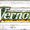 Vernors Beverage Company Recycled Michigan License Plate Art On Old White Barn Wood by Design Turnpike Vernors Beverage Company Recycled Michigan License Plate Art On Old White Barn Wood by Design Turnpike