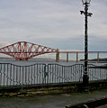 View at the Forth rail bridge from High Street in South Queensferry Photograph by Elena Perelman View at the Forth rail bridge from High Street in South Queensferry Photograph by Elena Perelman