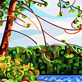 View From Mazengah - crop Painting by Mandy Budan View From Mazengah - crop Painting by Mandy Budan