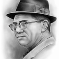 Vince Lombardi Drawing by Greg Joens Vince Lombardi Drawing by Greg Joens
