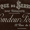Vintage French Typography Script Sign Painting by Mindy Sommers