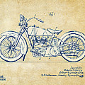 Vintage Harley-davidson Motorcycle 1928 Patent Artwork by Nikki Smith Vintage Harley-davidson Motorcycle 1928 Patent Artwork by Nikki Smith