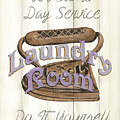 Vintage Laundry Room 1 Painting by Debbie DeWitt Vintage Laundry Room 1 Painting by Debbie DeWitt