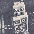 Vintage Robot Toy by Jorgo Photography - Wall Art Gallery Vintage Robot Toy by Jorgo Photography - Wall Art Gallery
