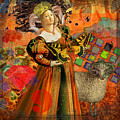 Vintage Taurus Gothic Whimsical Collage Woman Fantasy by Mary Hubley Vintage Taurus Gothic Whimsical Collage Woman Fantasy by Mary Hubley