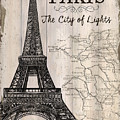 Vintage Travel Poster Paris Painting by Debbie DeWitt Vintage Travel Poster Paris Painting by Debbie DeWitt