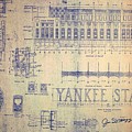 Vintage Yankee Stadium Blueprint by Peter Ogden Gallery Vintage Yankee Stadium Blueprint by Peter Ogden Gallery