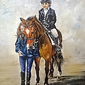 Waiting For Dressage by Abbie Shores Waiting For Dressage by Abbie Shores