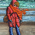 Walk On Beach Painting by Kevin Hughes Walk On Beach Painting by Kevin Hughes