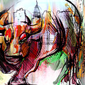 Wall Street New Money Painting by John Gholson Wall Street New Money Painting by John Gholson