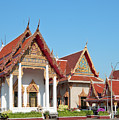 Wat Bangphratoonnok Phra Ubosot and Phra Wihan DTHB0557 Photograph by Gerry Gantt Wat Bangphratoonnok Phra Ubosot and Phra Wihan DTHB0557 Photograph by Gerry Gantt