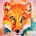 Watercolor Fox Painting by Modern Art Watercolor Fox Painting by Modern Art
