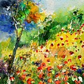 Watercolor poppies 518001 Painting by Pol Ledent Watercolor poppies 518001 Painting by Pol Ledent