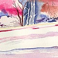 Watercolor river Painting by Darren Cannell Watercolor river Painting by Darren Cannell