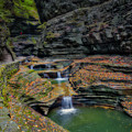 WaterFalls AT Watkins Glen State Park Photograph by Susan Candelario WaterFalls AT Watkins Glen State Park Photograph by Susan Candelario