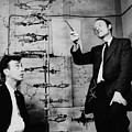 Watson and Crick Photograph by A Barrington Brown and Photo Researchers Watson and Crick Photograph by A Barrington Brown and Photo Researchers