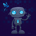 Waving Robot Digital Art by John Schwegel Waving Robot Digital Art by John Schwegel